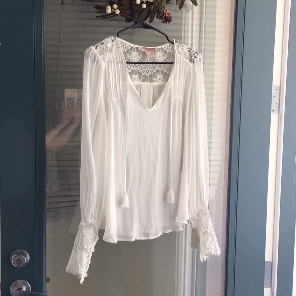 White lace blouse